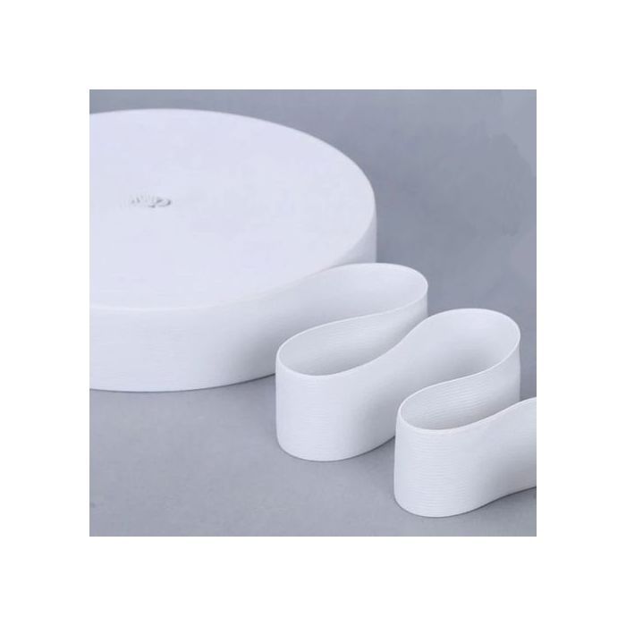 Bande élastique - GENERIC - 20 M - Blanc - 3mm-100mm - Couture et bricolage