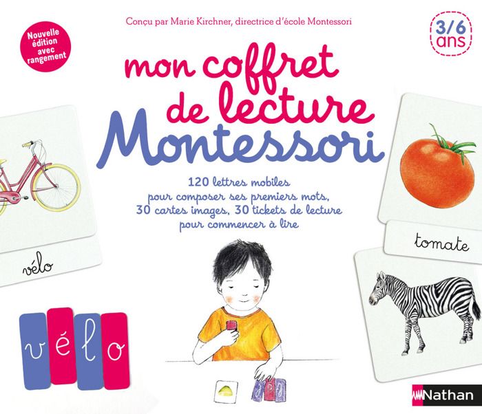NATHAN Mon coffret de lecture Montessori