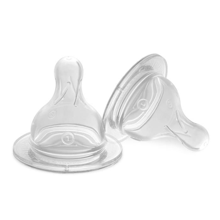 Tétine wide neck (large) en silicone Pack de 2