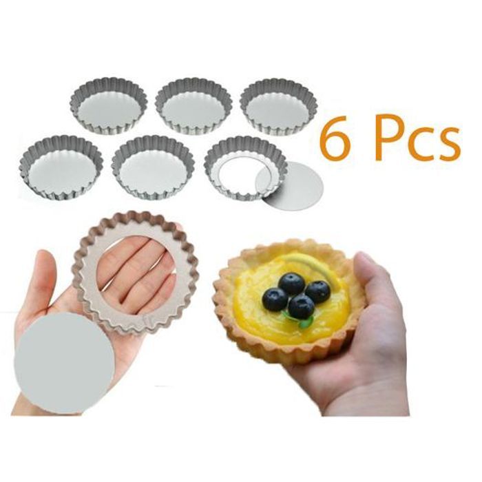 moule quiche Moule à Gateaux et Tartes Moule 6 Pcs-Ensemble Mini Tarte Maison