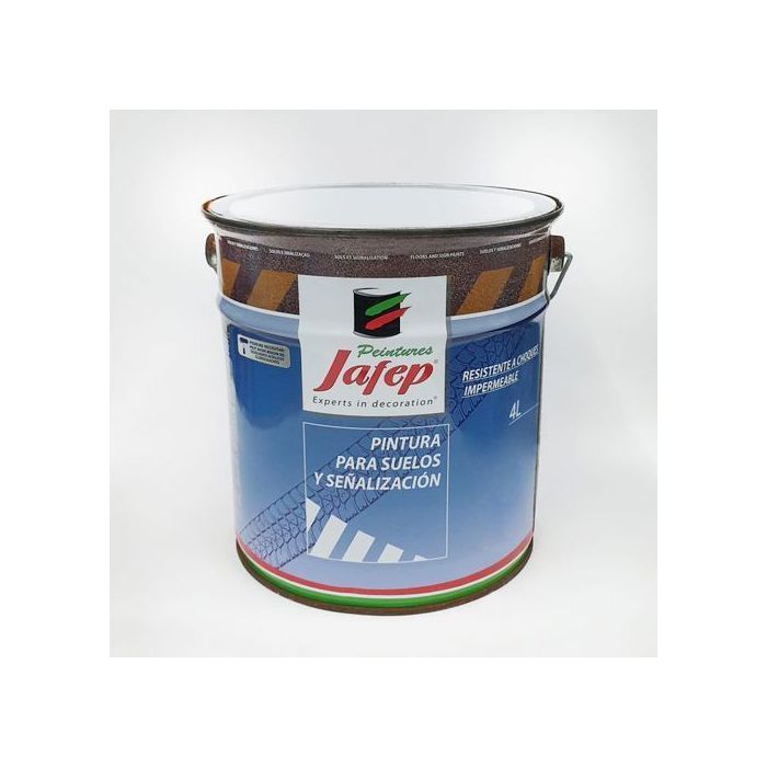 Jafep Peinture Bleu Spéciale pour sols à base de résines acryliques 4L+ 1L Dissolvant