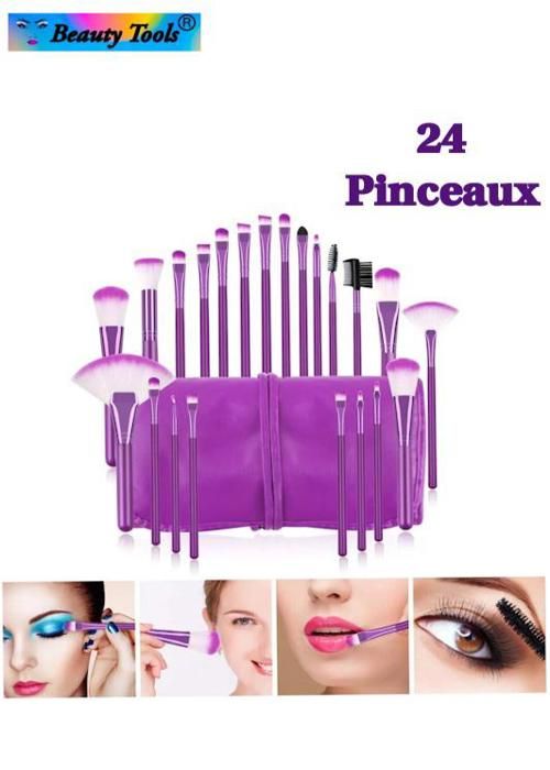 Pinceaux de maquillage . 24 Pinceaux Multi Usage.