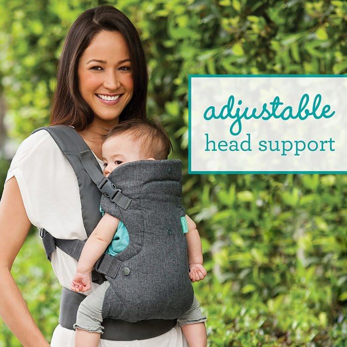 Porte-bébé - Infantino - Flip Advanced 4-en-1 - Réglable - Lavable en machine - Gris