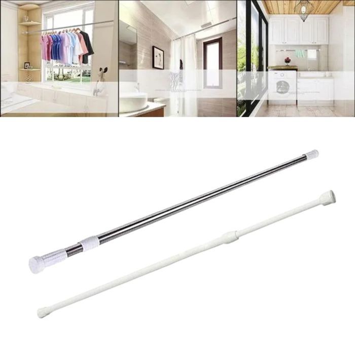 Tringle de douche rétractable et extensible 110x200cm