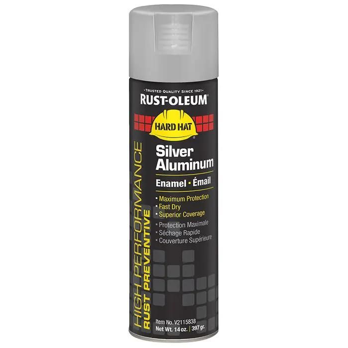 Peinture en aérosol - Rust-Oleum - V2100 - Aluminium Argenté - Antirouille - 425gr