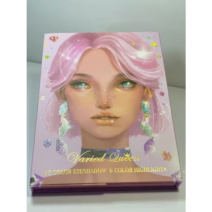 Palette de maquillage - Qualité premium - 35 couleurs - Design chic - Pour filles - Longue tenue
