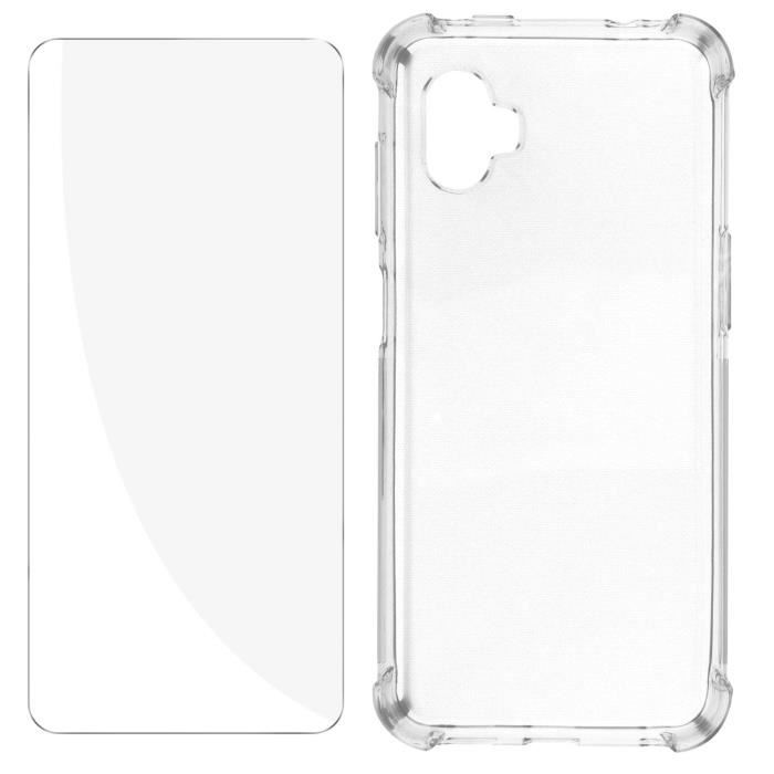 Skyddspaket - AVIZAR - Samsung Xcover 6 Pro - Hård skal - Härdat glas - 360° Premium