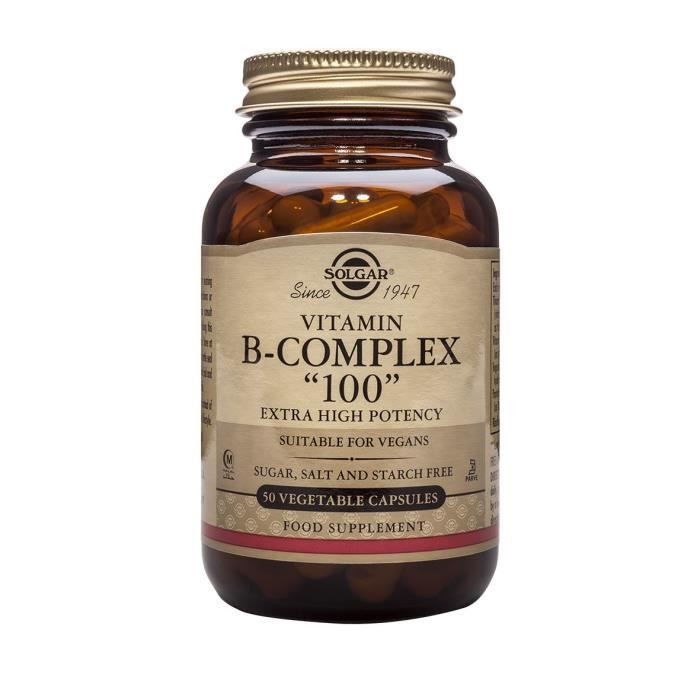 Solgar Vitamine B-Complex "100" - Capsules Végétales - 50