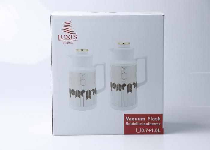 2 Thermos Iso 1L+0,7L Decore Clr Assorti 502Ty/Tx - Couleur Aléatoire