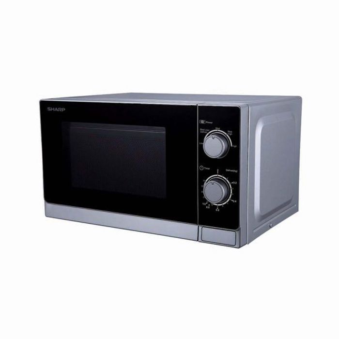 Micro-Onde - SHARP - 20L - 750-800W - Argent - 5 Niveaux de Puissance