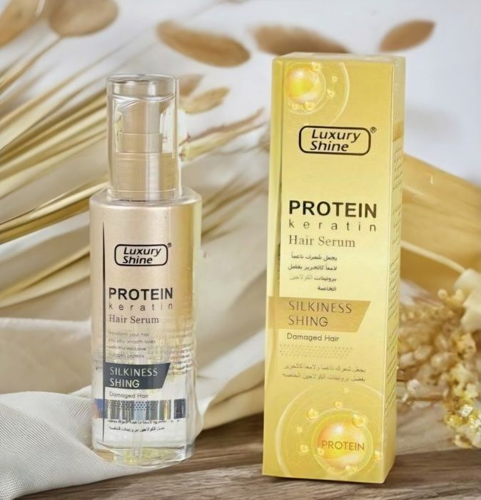 Sérum capillaire - Protein & Keratin - 100ml - Protection chaleur - Brillance - Lissage facile