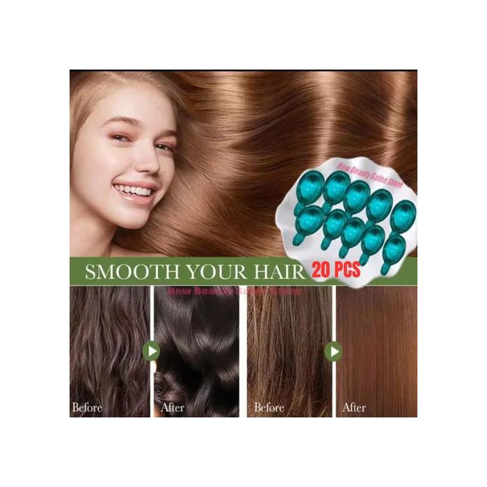 Capsules de Vitamine - Kératine - Argan - Hydratation Profonde - Brillance Durable - Réparation Intense