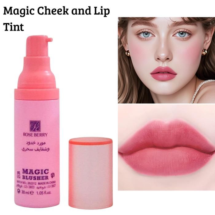 Rose Berry Magic Cheek & Lip Stain Finition naturelle, anti-bavures