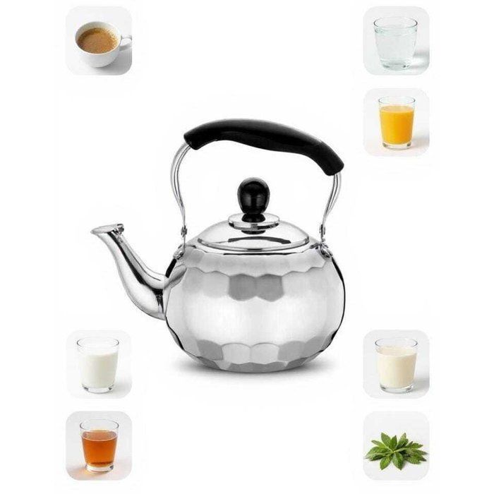 Bouilloire en inox très haute qualité et design à sifflet 3 l Bouilloire