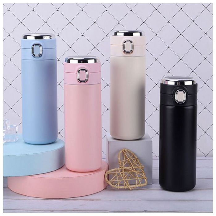 Thermos intelligent en acier inoxydable avec affichage de la température, couleur aléatoir