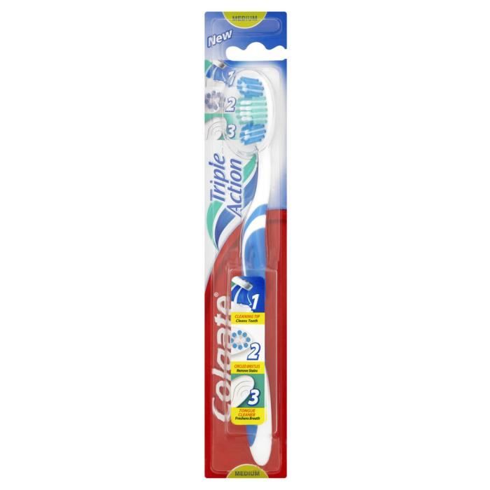 Colgate Triple Action moyenne Brosse à dents BROSSE A DENTS