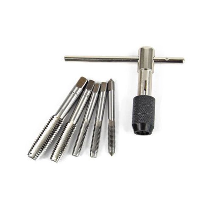Jeu de clés à taraud - Tapset - 6 pièces - HSS - Ergonomique - Résistant à la corrosion