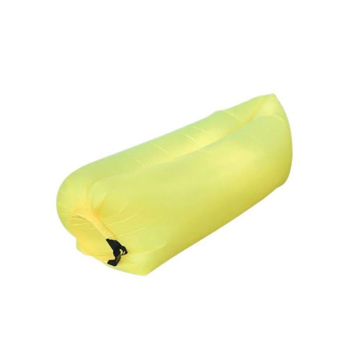 Canapé Gonflable Portable - Paresseux, Extérieur, Plage, Camping, Jaune