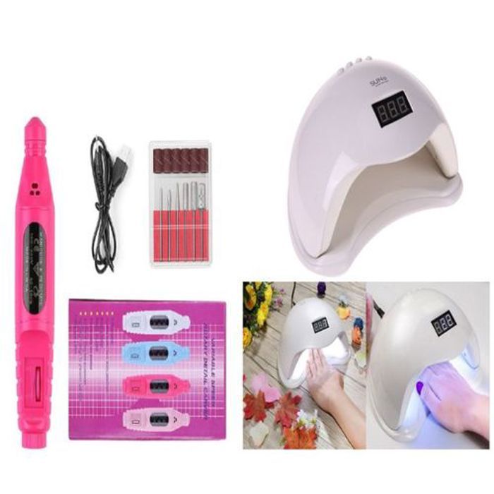 Pack Appareil Sèche Ongles + Kit professionnel de lime à ongles