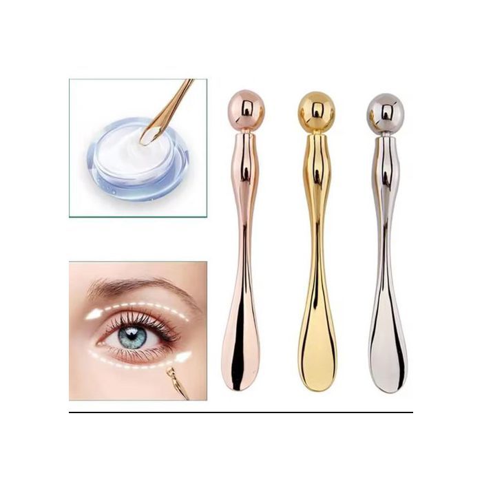 Applicateur de Crème pour les Yeux - Non spécifié - Métal - Design Mini - 2 Extrémités - Durable