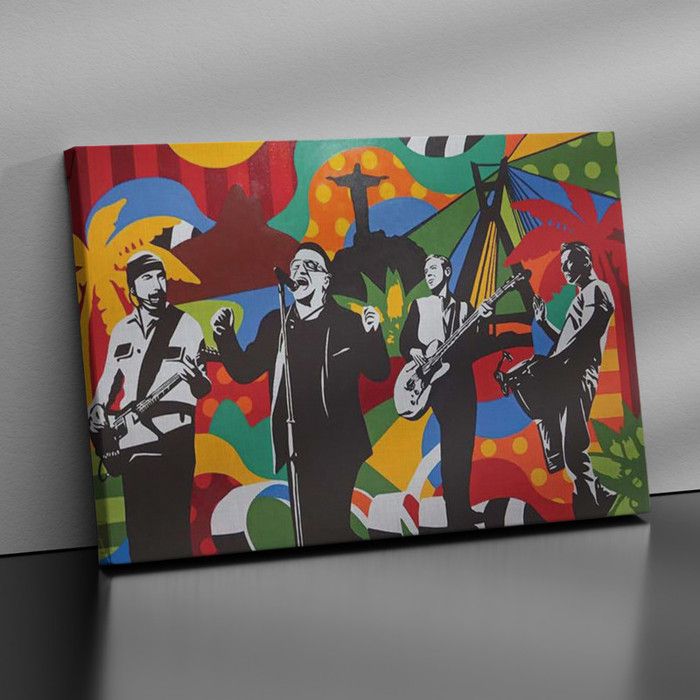 Tableau Décoratif - Pop Art Velours - 40 x 60 cm - Multicolore - Chic et Contemporain