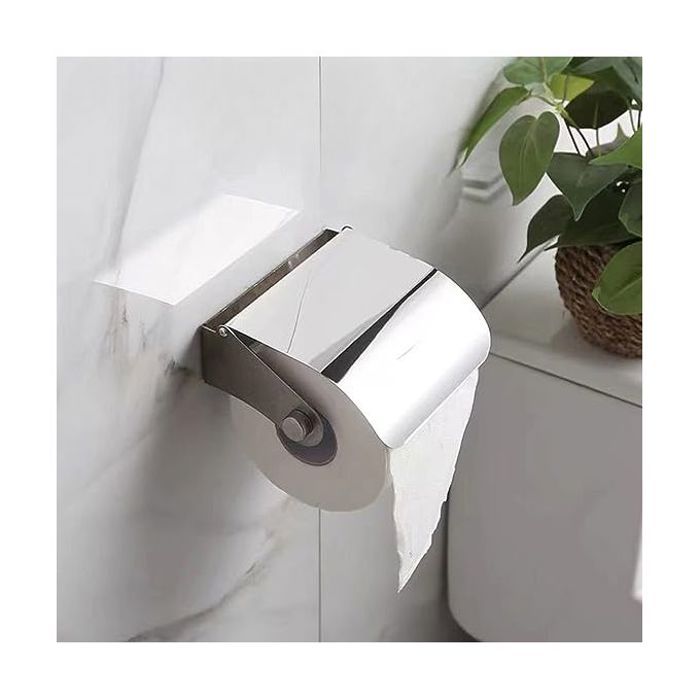 Support mural en acier inoxydable pour papier toilette
