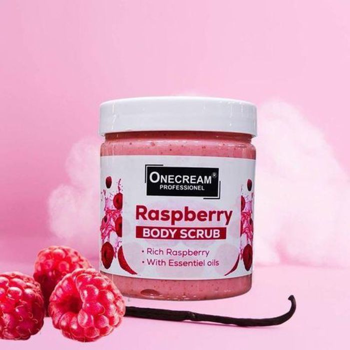 Onecream Gommage corps framboise aux huiles essentielles 250ml