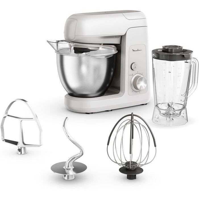Robot de cuisine - MOULINEX - QA521B25 - 4,6L - 1100W - Gris
