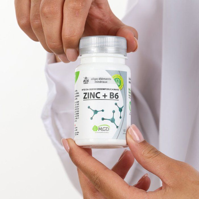 Zinc + B6 60 gélules - MGD