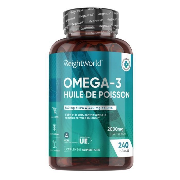 Ultra Oméga-3 -2000 mg ( 660 mg EPA - 440 mg DHA )