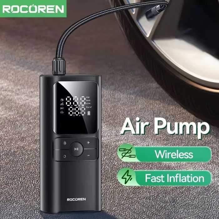 Rocoren Rapid Series Air Inflator Pump (Wireless Version) Black