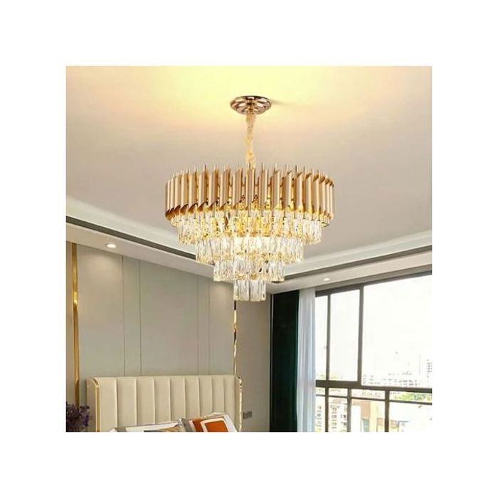 Lustre cristal Gold Diamètre 30cm