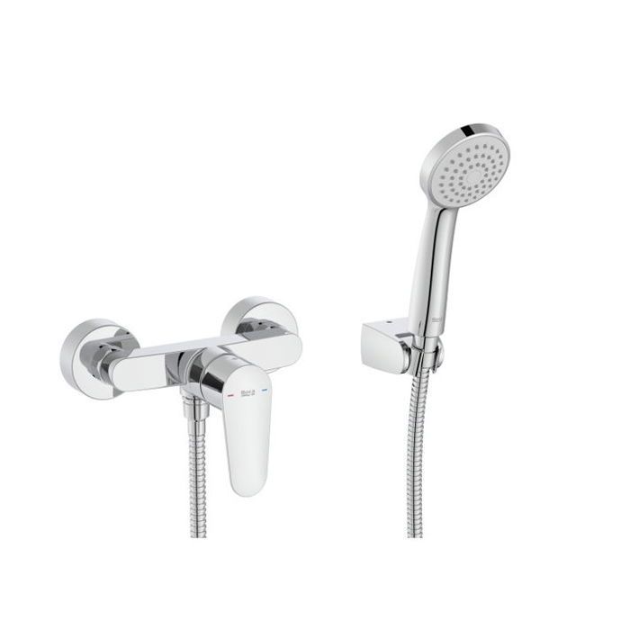 Mitigeur douche - Roca - ADELE - Chromé - Mural - Accessoires inclus