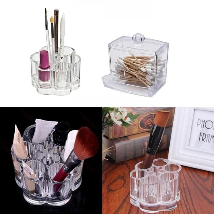 Boîte de rangement maquillage – Pour rouges à lèvres, crayons et vernis