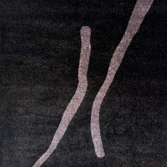 Tapis - Noir - 240x340cm - Polypropylène - Résistant à la moisissure - Entretien facile