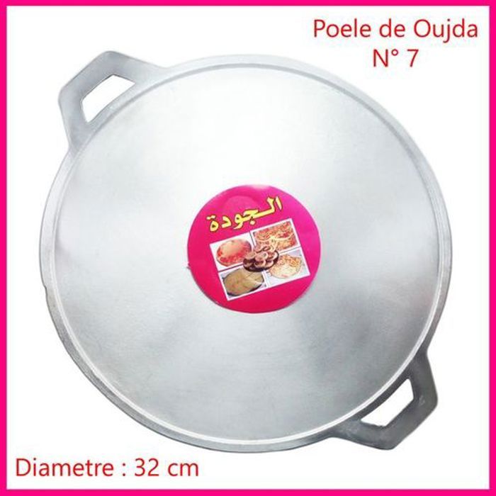 Poêle Oujda N°7 - Poêle marocaine à préparer du Mssemen, Harsha & Batbout