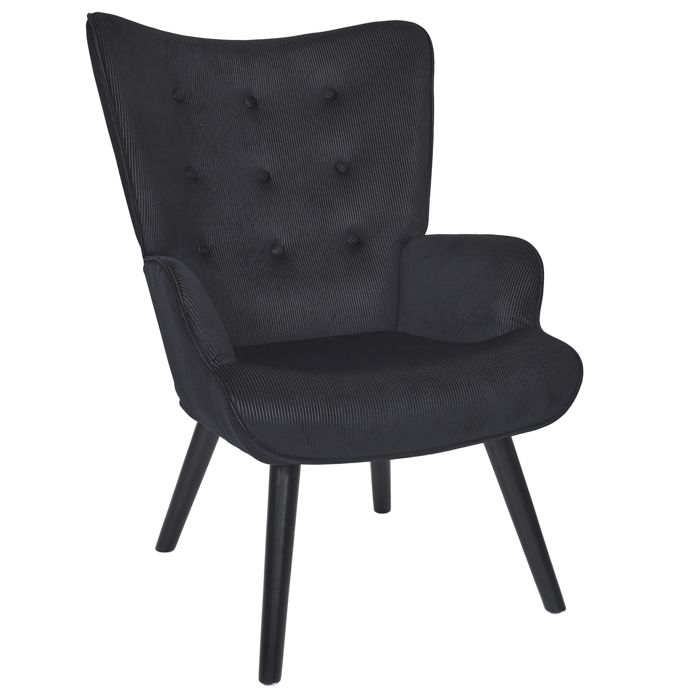 FAUTEUIL DE SALON GIULIA NOIR