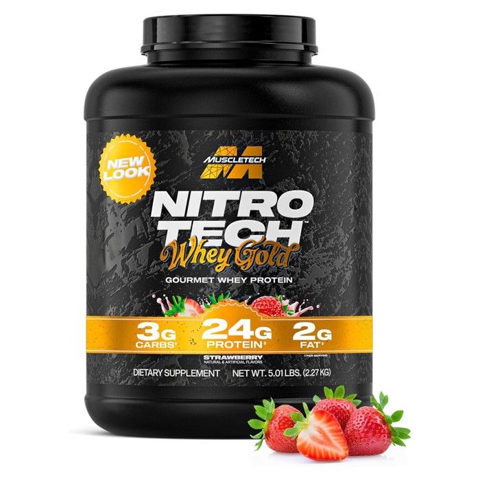 Performance Series Nitro-Tech 100% Whey Gold 6 lb (2721g) (Fraise)