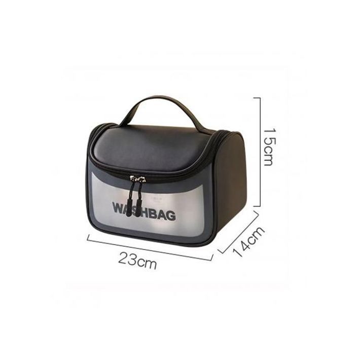 Sac de rangement de maquillage cosmétique - Noir