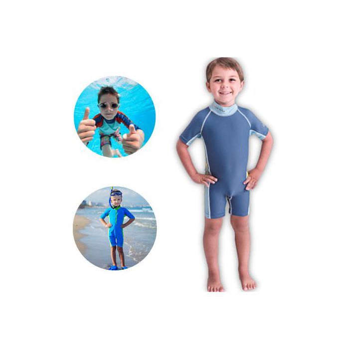 Bestway Combinaison de plongée élastique de la Protection UV demi manche pour Enfants