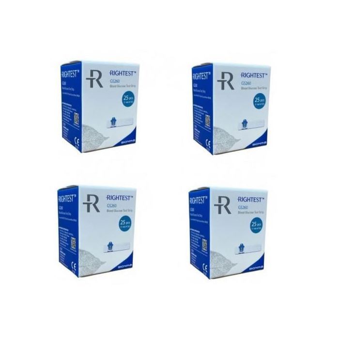 Pack 04 Boites de  25 Bandelettes RIGHTEST GS260 ( 100 Bandelettes )