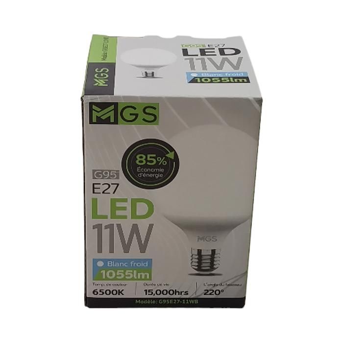 AMPOULE LED G95 11W E27 MGS