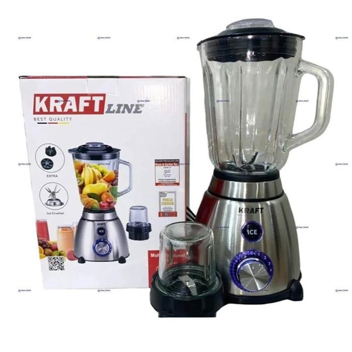 Blender Mixeur Verre A Reliefs + MoulineTTe A Épices Puissance Max et robuste