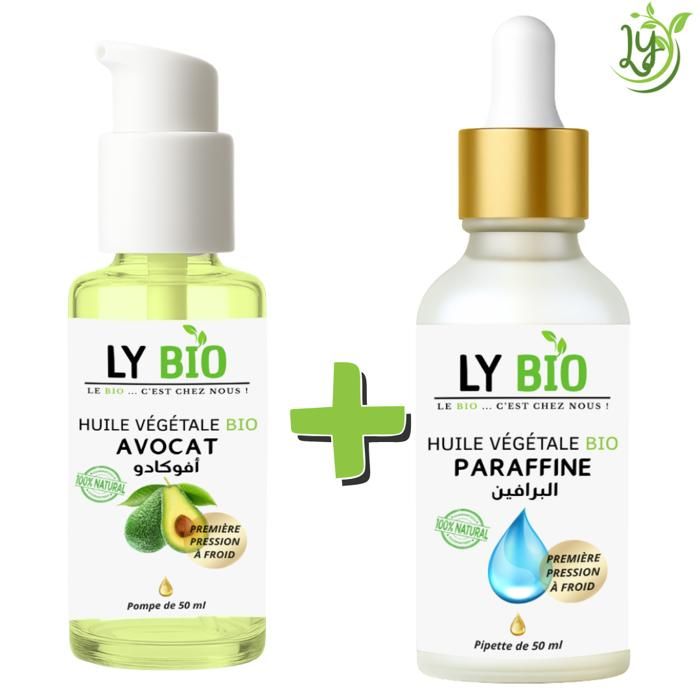 Pack Huile Avocat - LYBIO - 50ml - Hydratant - Pour Tous Types de Cheveux - Mixte