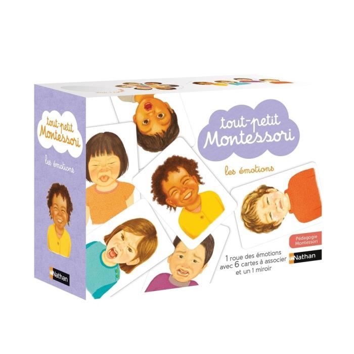 Coffret Montessori - Nathan - Les émotions - Dès 15 mois - Reconnaissance des émotions