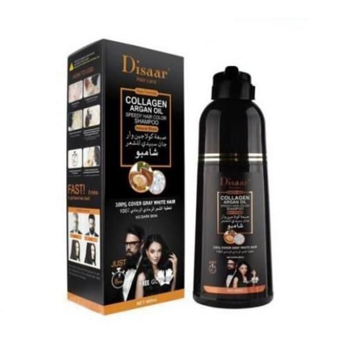 Disaar shampoing pour cheveux , huile d'argan, couverture de coloration