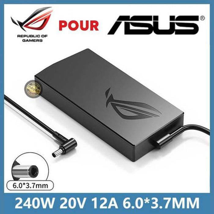 Chargeur secteur - ASUS - 240W - 20V - 12A - Protection contre les surcharges