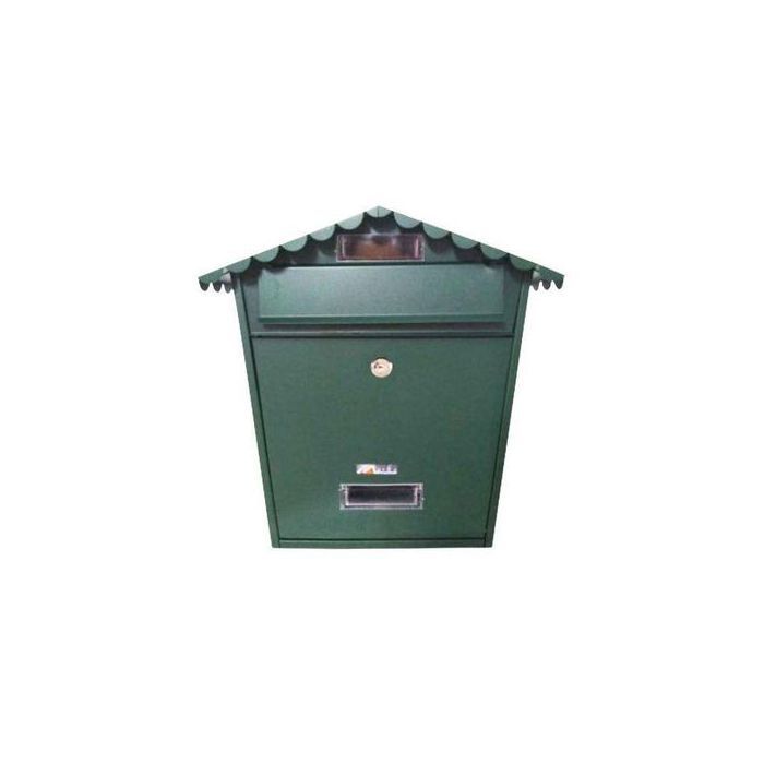 Boîte aux lettres murale - DARI - Vert - Acier - Avec serrure - Résistante aux intempéries