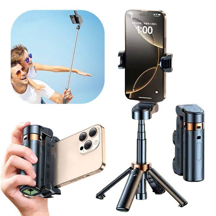 Perche à Selfie & Trépied Bluetooth – Contrôle Total et Photos Parfaites
