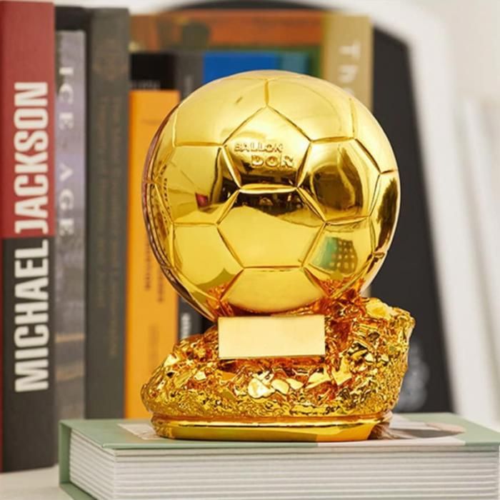 Trophée - Ballon d'or - Doré - 25 cm - Objets décoratifs - Intérieur